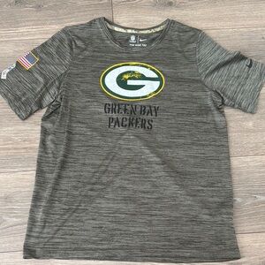 Boys Nike Green Bay Packers Gray T-Shirt